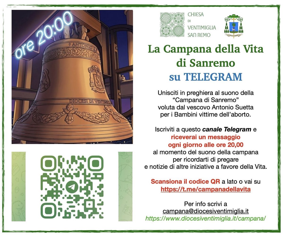 La Campana della Vita di Sanremo su Telegram